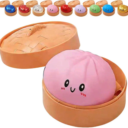 2027Glitter Dumpling Glitter Dumpling Squishy with Box Dumplings Sensory Squeeze Toy for Stress Relief