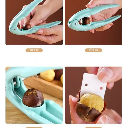 Nuts Sheller Chestnut Clip Walnut Pliers Home Metal Chestnut Sheller Nut Opener Cutter Shelling Kitchen Tools
