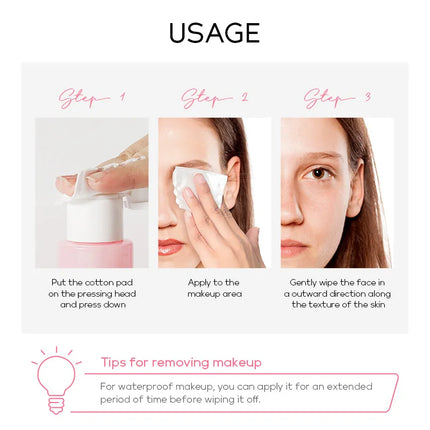 LAIKOU Japan Sakura Makeup Remover: The Ultimate Sensitive-Skin Solution for Deep Cleansing and Gentle Makeup Removal 100ml