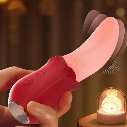 Rose Toys -10 Licking Vibration Modes Clitoris And G-spot Stimulators Unisex Adult Sex Toys For Ultimate Enjoyment Couple Fun