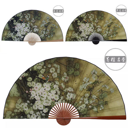 50x88cm Large  Painting Paper Fan Wall Hanging Decorative Folding Fan Office Hall Home Living Room Decorative Fan Ventilador