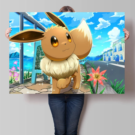 Anime Pokemon Pikachu Mewtwo Poster Canvas Painting Home Modern Living Room Painting Wall Art Decoration Painting Children Gifts