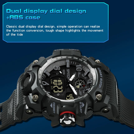 SANDA Brand G- Style Military Watch Men Digital Shock Sports Watches For Man Waterproof Electronic Wristwatch Mens Relogios 3169