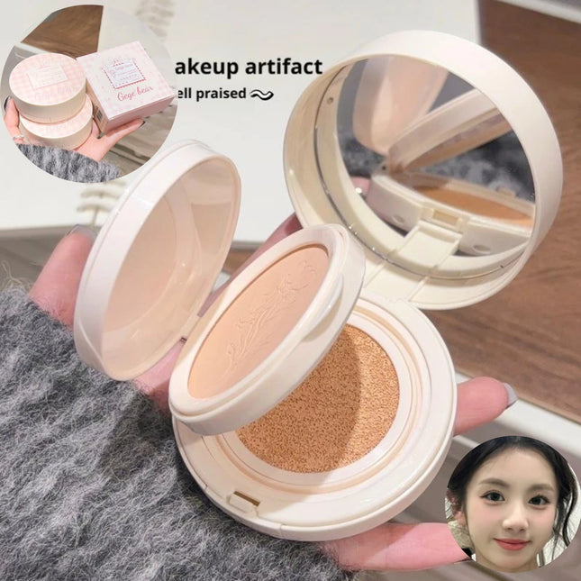 2 In 1 Double Layer Air Cushion Concealer Foundation Makeup Pressed Powder Full Coverage Moisturizing Makeup Base Cosmetic