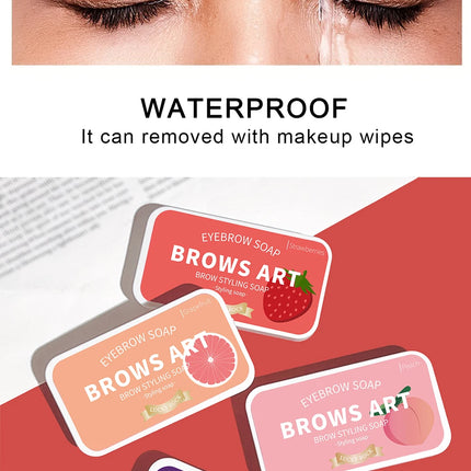 4-color eyebrow styling wax, styling gel, waterproof, natural, long-lasting, transparent eyebrow soap, eyebrow styling cream