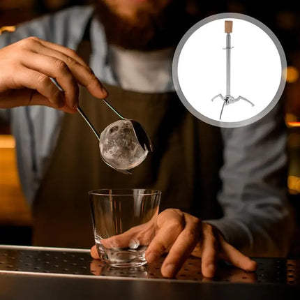 1pc Stainless Steel Multifunctional Ice Food Tong Triangle Shape Design Triangle Grab Food Ice Holder Suitable For Bar
