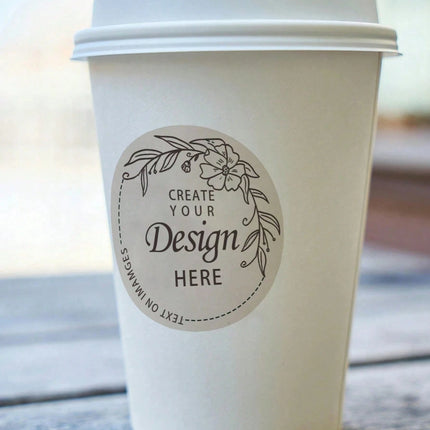 3-8CM Customized Round Stickers –50-1000PCs  Personalized Logo/Text/Image, Thank You Labels for Weddings, Biz, Gifts
