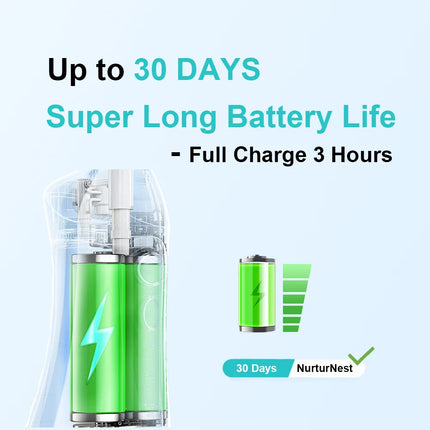 Oral Irrigator Portable Dental Water Flosser Rechargeable Water Jet Floss Tooth Pick 5 Jet Tips  8 Modes large capacity 400ml
