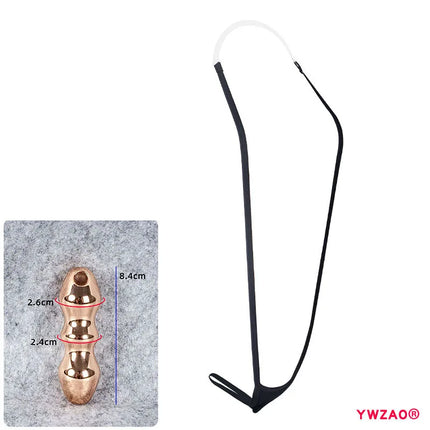 YWZAO Hanging Neck Underwear Adult Plug Anal Fisting Toys Butt Dildo Thongs Lingerie Anus Ass Panties Men's Briefs Sexy Gay