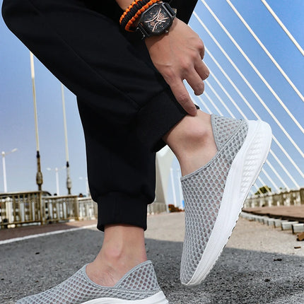 Sports shoes men's mesh breathable casual men's shoes unisex soft and comfortable couple shoes plus size flat shoes women 36-48