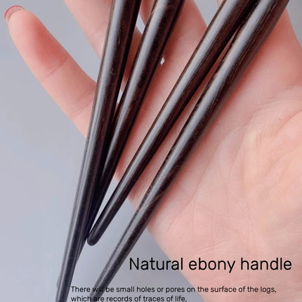 Eyeshadow Blending Brush Luxury Natural Fine Goat Hair Ebony Handle Eye Shadow Makeup Brushes Beauty Tools