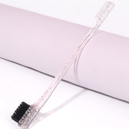 4pcs/1pcs crystal double-sided edge control hair comb hairstyle hair brush accessories new brush comb Special for real hair wigs