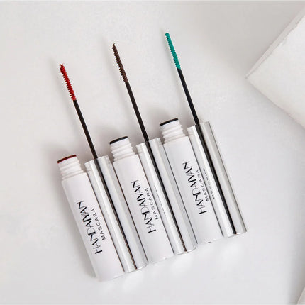 12 Color Mascara Waterproof Fast Dry Eyelashes Curls Extension Festival Make-Up Eyelashes Blue Red Purple Black White Mascara