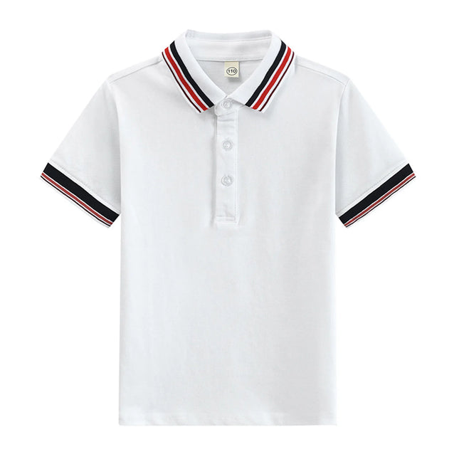 Teenagers Children POLO Shirts Summer Boys Girls Short Sleeve Tops Sport POLO Shirt Kids School Costume Teens 4-16 Years