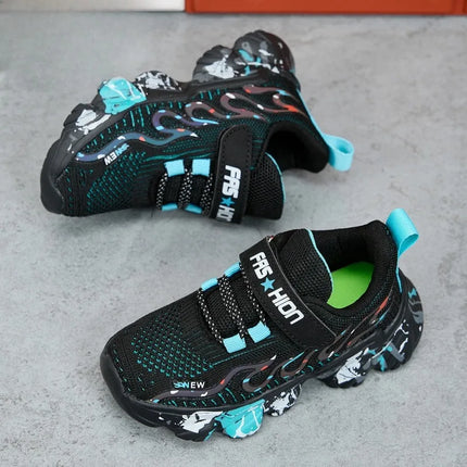 2025 Hot Selling Autumn Breathable Mesh Childrens Sports Shoes Rebound Comfortable Running Shoes Campus Versatile Casual Shoes