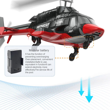A61 RC Helicopter 2.4G 6-Aixs Gyroscope 4CH Altitude Hold Optical Flow Remote Control Helicopter Toys For Kid Adult