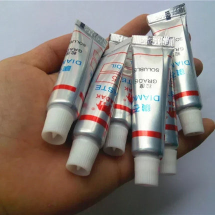 2 Pcs Polishing Compound Diamond Abrasive Paste W0.5 ~40 Grit 320~10000# Lapping Glass Metal Grinding Polishing Abrasive Tools