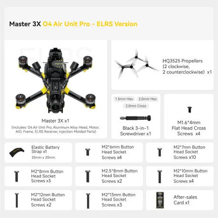 SpeedyBee Master 3X Modular O3/O4 Pro HD Digital VTX FPV Drone for FPV Freestyle Racing
