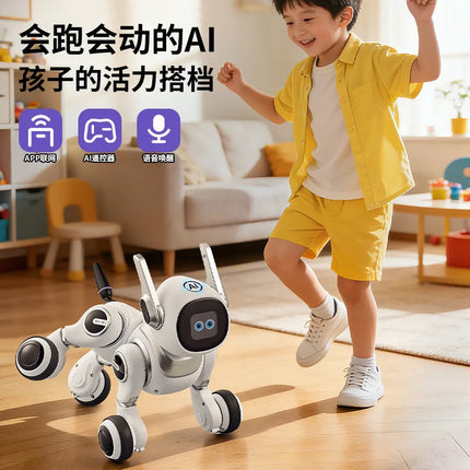 New Ai Remote Control Intelligent Robot Dog Children'S Puzzle Toy Boy Electronic Bionic Robot Dog Rc