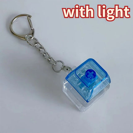 4/9 Keys Mechanical Keyboard Axis Tester LED Keyboard Key Toy Stress Relief DIY Button Keycap Fidget Keychain Toys Gift