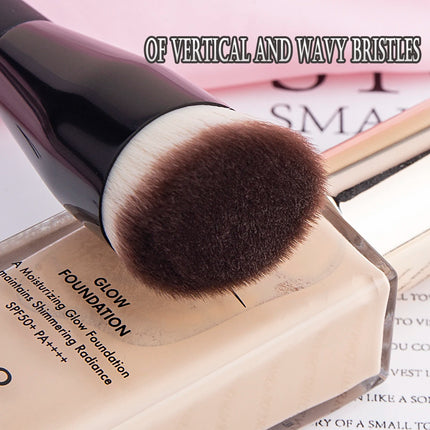 Flat Top Foundation Makeup Brushes Flat Angled Synthetic Hair Face Contour Foundation Liquid Cream Bronzer Buffing Makeup Tool