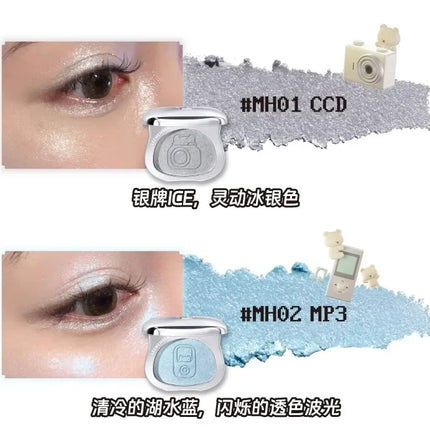 LEEMEMBER DreamCore Series Multi-purpose Cream Eyeshadow Highlighter Glitter Brightening Powder contour palette