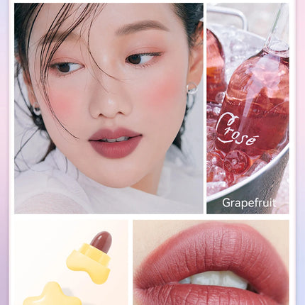 6pcs/set Long Lasting Star Mini Lipstick, Candy Color Matte Velvet Mist Portable Waterproof Lipstick Set