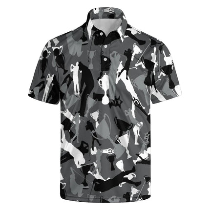 Retro Funny 3d Printed Butt Polo Shirt For Men Summer Personality Oversized Short Sleeve Tee Shirts Tops Casual Male Clothing