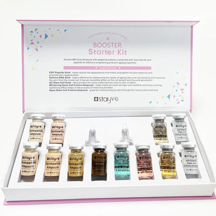 8ml Stayve BB Cream Hyaluronic Acid Facial Glow Serum Ampoule Essence Peptide Moisturizing Foundation Skin Rejuvenation Care