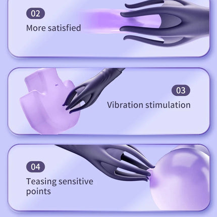 Powerful Vibrating Glans Trainer for Men Masturbator Penis G Spot Soft Fingertip Prolong Endurance Massage Vibrator Erotic Toys- VIBRATEUR