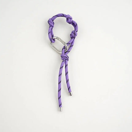 HOT Original Designed Nylon Woven Rope Keychain With Baseball Decor Sporty Style Bag Pendant DIY Trendy Fashion Pendant Gifts