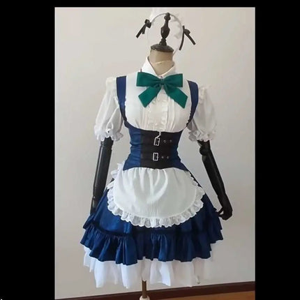 Izayoi Sakuya Cosplay Costume Touhou Project Uniform Outfits Full Set for Women Girls Halloween Carnival Fancy Suits