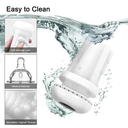 Automatic Male Masturbator Powerful Vibration Blowjob Sucking Machine Silicone Masturbation Cup Adult Supplies Sex Toy for Men