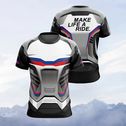 Motorrad For BMW T-Shirt ADVENTURE Racing Team Motorsport Motorcycle Shirt Sports Travel Men's Quick Dry Breathable Jerseys