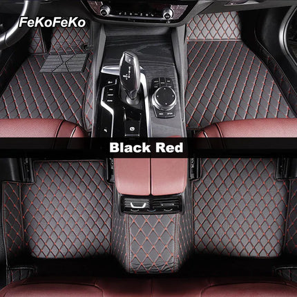Custom Car Floor Mats For VW Polo Polo-Plus Polo-GTI Auto Carpets Foot Coche Accessorie