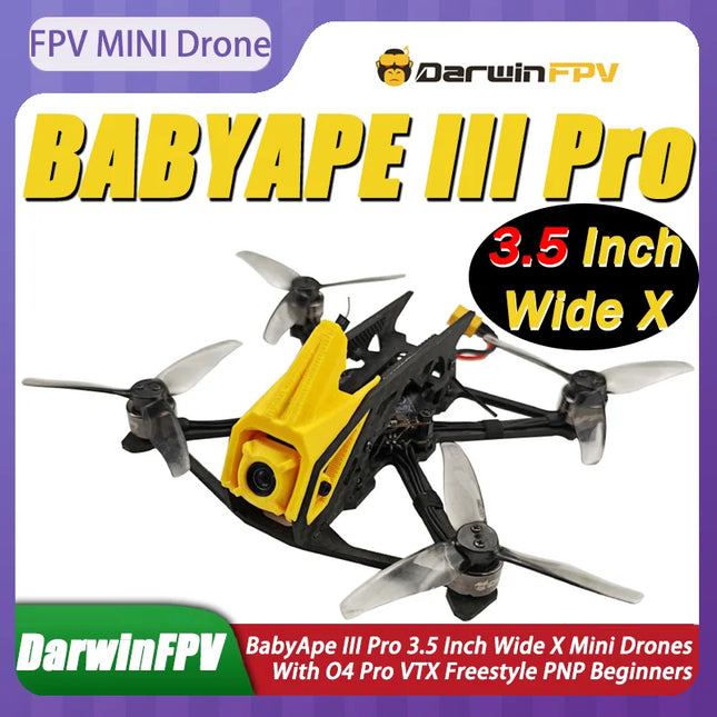Mini DarwinFPV FPV Drones BabyApe III Pro 3.5 Inch X Freestyle PNP With O4 Pro VTX For Beginners Racing Drone FPV Children Gifts