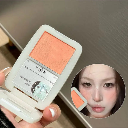 Matte Blusher Palette Soft Silky Cheek Natural Facial Rouge Plate Mashed Potato Lasting Nude Low Saturation Powder Blusher Disk
