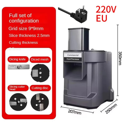 110V/220V Commercial Vegetable Cutting Machine Automatic Vegetable Carrot Potato Chopper Slice Shred Diced Quickly Vegetables