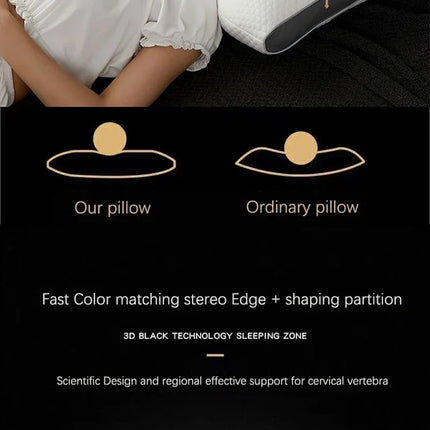 Neck Pillow Help Sleep And Protect The Neck Cervical Orthopedic Household Soybean Fiber SPA Massage Pillow For Sleeping New