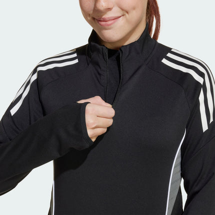 Adidas Authentic Soccer Boys' Semi-Zip Sport Slim Fit Sweatshirt IW0453