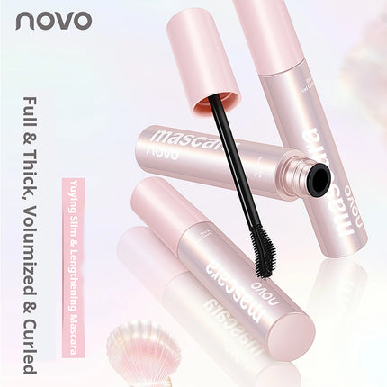 NOVO Waterproof, sweat-resistant, smudge-proof mascara Long-lasting hold for defined, lengthened and curled lashes