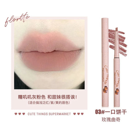 FLORTTE Lip Liner Pencil Matte Lipstick Long Lasting,Smooth Application Mechanical Lip Liners Pencil