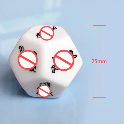 12 Sides Sex Dice High Quality Sexual Games Dice Adult Love Posture Couple Game Foreplay Romantic Sex Toys for Womens Sex Shop