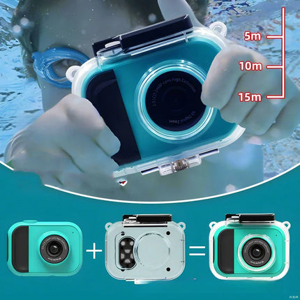 Waterproof Children's Camera HD Digital Photography Video Games Student Travel Holiday Gifts Toy Mini Camera