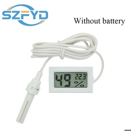 Thermometer Sensor Hygrometer Gauge Refrigerator Aquarium Monitoring Display Humidity Detector Mini Convenient Digital LCD