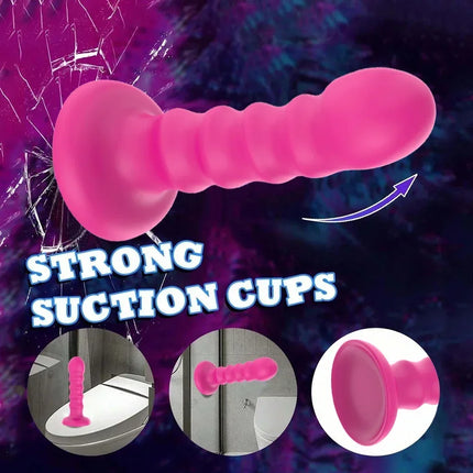 Unisex Dildo Anal Plug Suction Sex Toy Masturbator Anus Vagina Butt Plug Stimulation Massager For Men Women Gay Adult Games Play