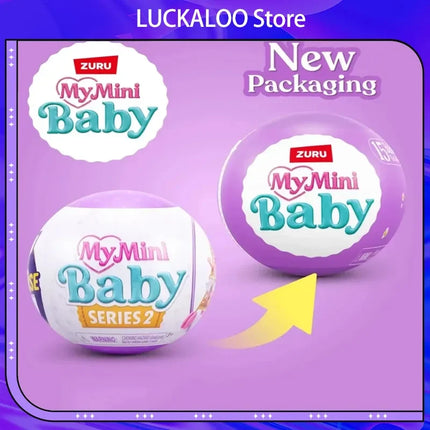 Zuru My Mini Baby Mystery Surprise Capsule Series 2 Collectible Miniature Novelty Toy 9Cm Diameter For Collection Enthusiasts