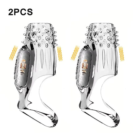 Penis Sleeve Extensions Condom Male Enlargement Delay Vibrators Clits Massager Cock Ring Vibrating Penis Cover Sex Toys For Men