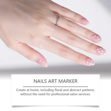 12pcs/Set Nail Art Graffiti Pen Nail Painting Strong Color Adhesion Precise Lines Quick-Dry DIY Waterproof Beauty Manicure Tools