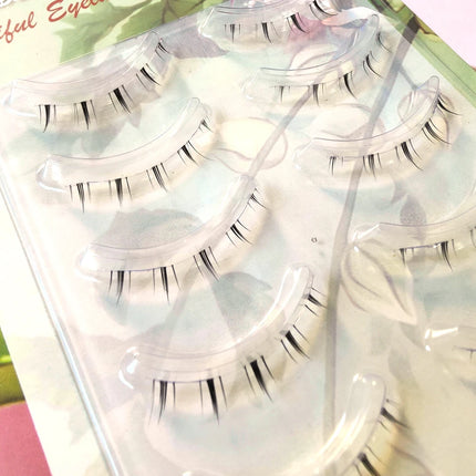 ICYCHEER 5 Pairs Lady Girl Handmade Natural Lower Under Bottom False Eyelashes Makeup Tools Short Eyelash Extension